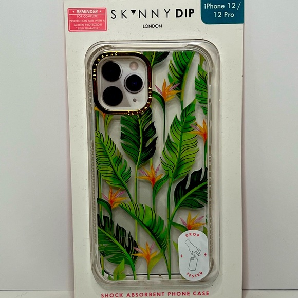 SkinnyDip London Other - COPY - SkinnyDip IPhone 12/12 Pro Case Tropical Palm Shock